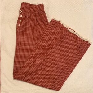 Edikted red plaid lounge pants! NWT